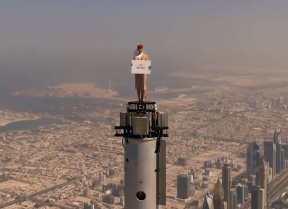 How Emirates Airline pulled off that very real viral stunt atop the ...