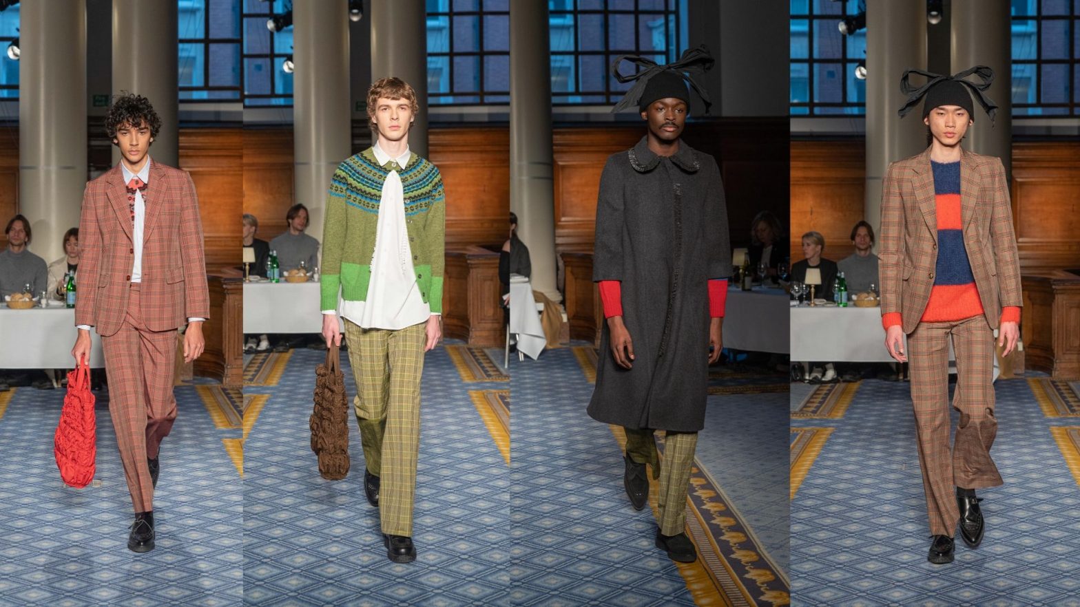 British brand Molly Goddard showed menswear on the catwalk for the ...