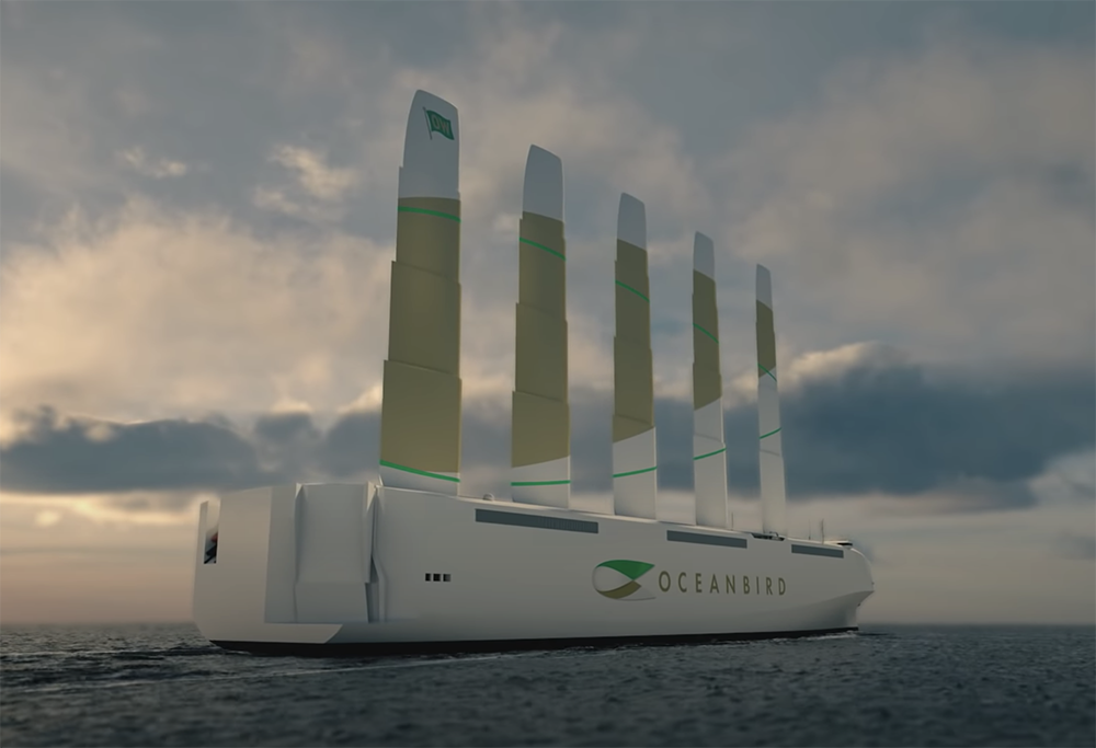 This titanic sailboat will use wind to transport 7,000 cars | Esquire ...