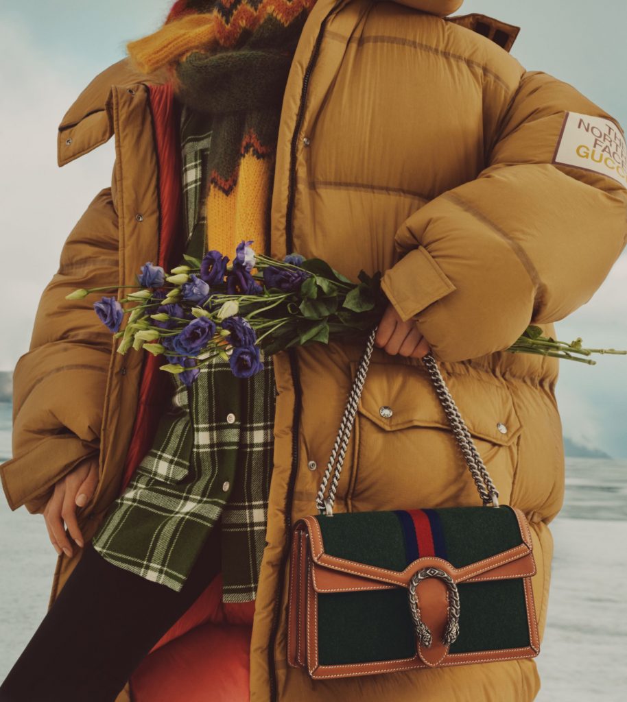 Gucci - The second chapter of The North Face x Gucci collection comprises  ready-to-wear, soft accessories and shoes, including many pieces like  hiking boots and warm, padded jackets that powerfully reference the