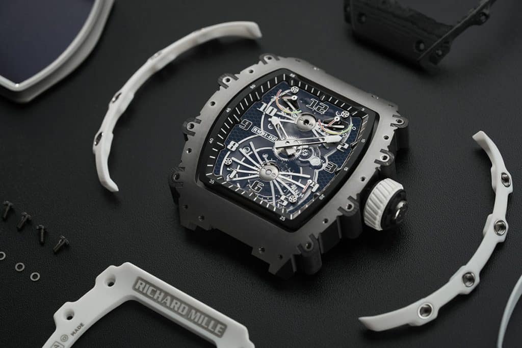 Richard Mille debuts limited black and white RM 21 02 Tourbillon