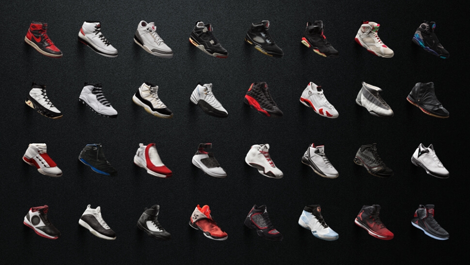 the jordan shoe collection