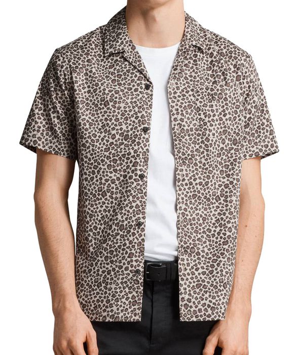 all saints leopard shirt