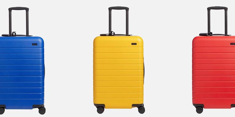 away yellow suitcase