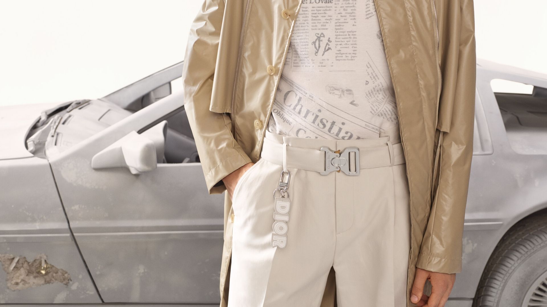 christian dior newspaper pants