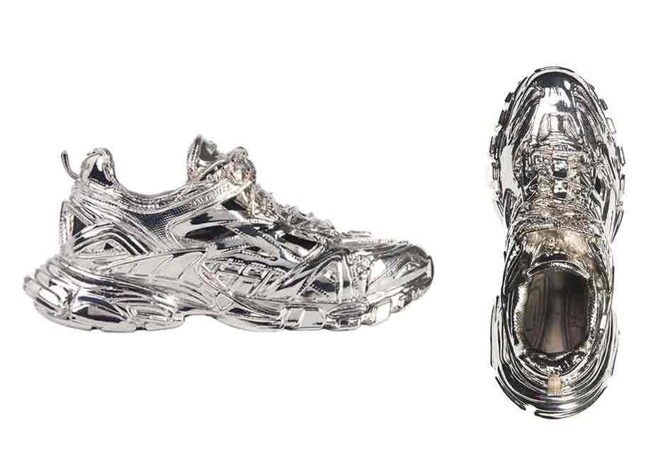 balenciaga silver shoes