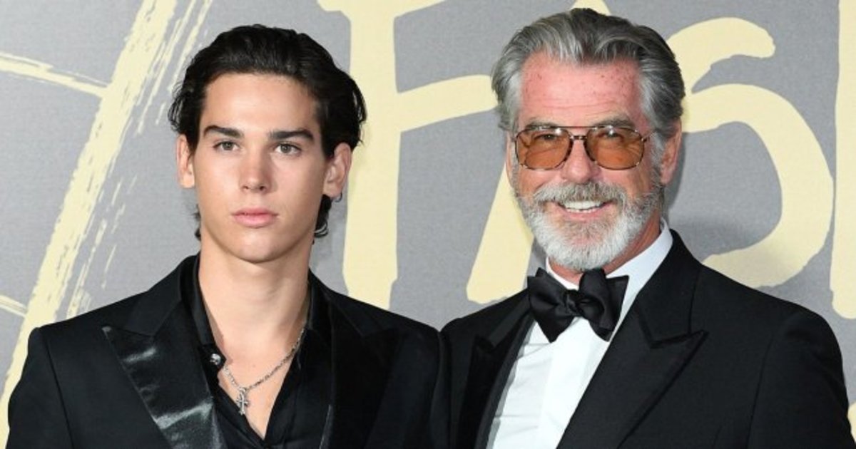 Pierce Brosnan's 18-year-old son makes London Fashion Week runway debut ...